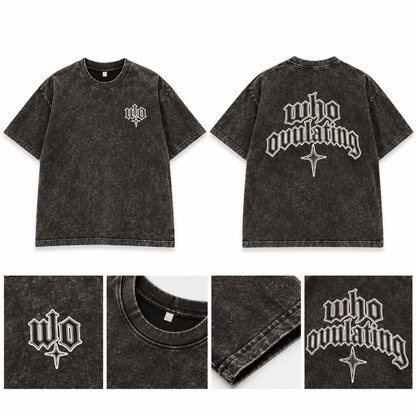 WO Acid Wash T-Shirt - WHO OVULATING