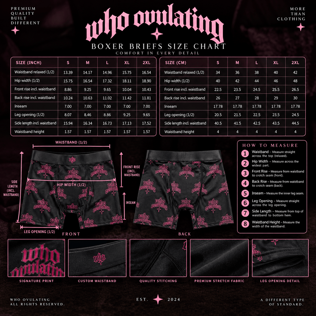 WO “After Hours” Briefs - WHO OVULATING