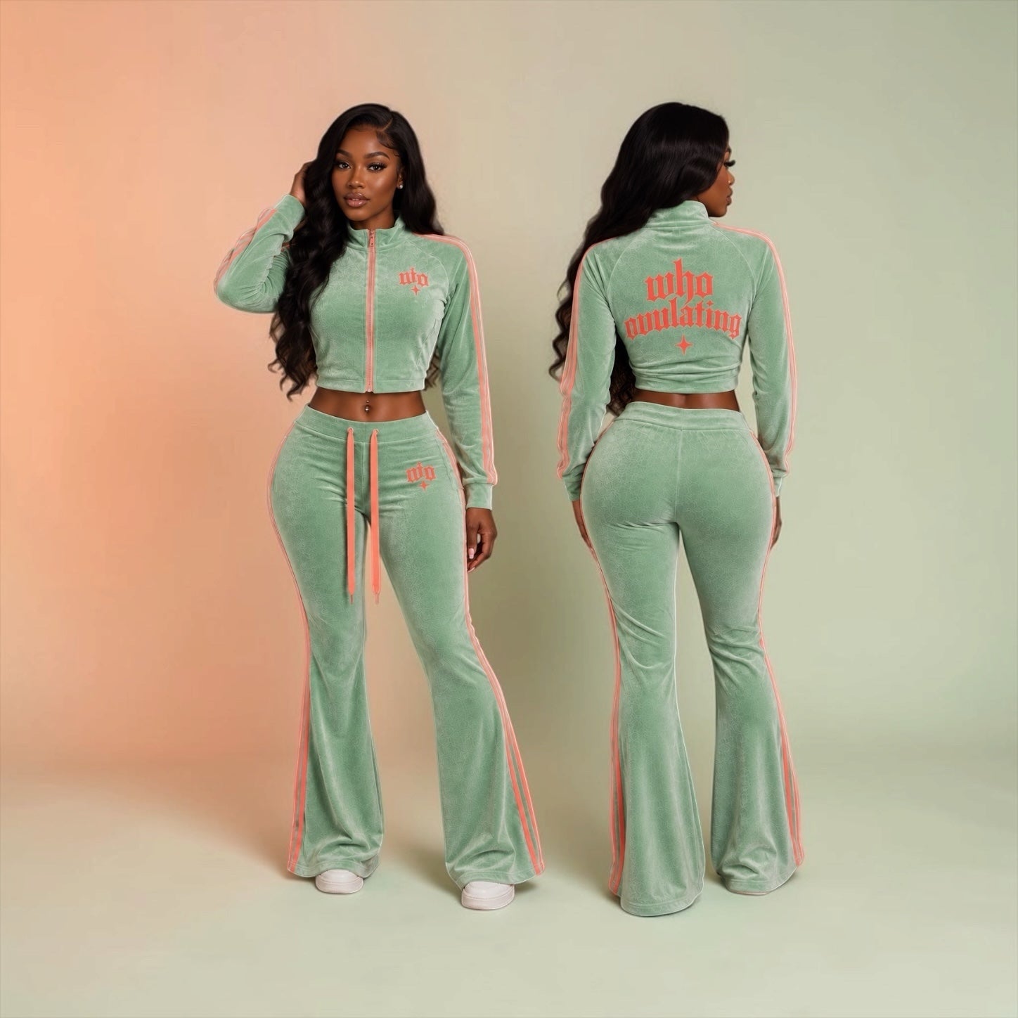 WO After Hours Velour Set - WHO OVULATING