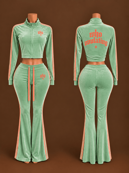 WO After Hours Velour Set - WHO OVULATING