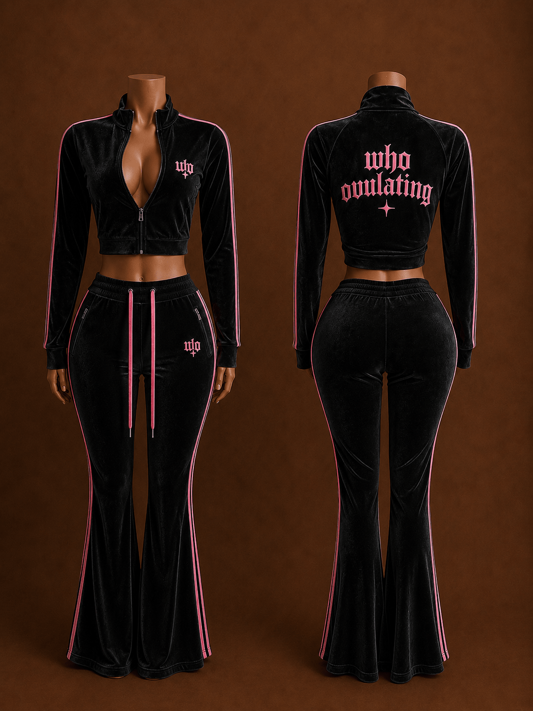 WO After Hours Velour Set - WHO OVULATING