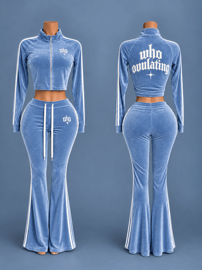 WO After Hours Velour Set - WHO OVULATING