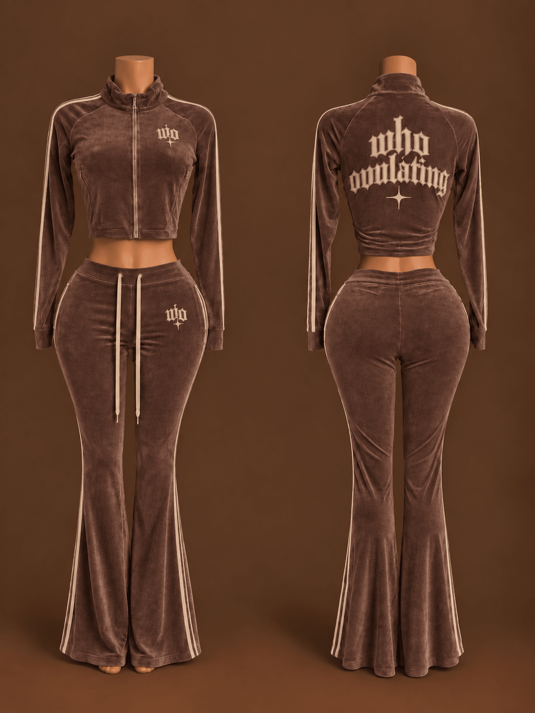 WO After Hours Velour Set - WHO OVULATING