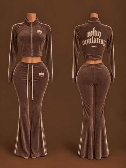 WO After Hours Velour Set - WHO OVULATING