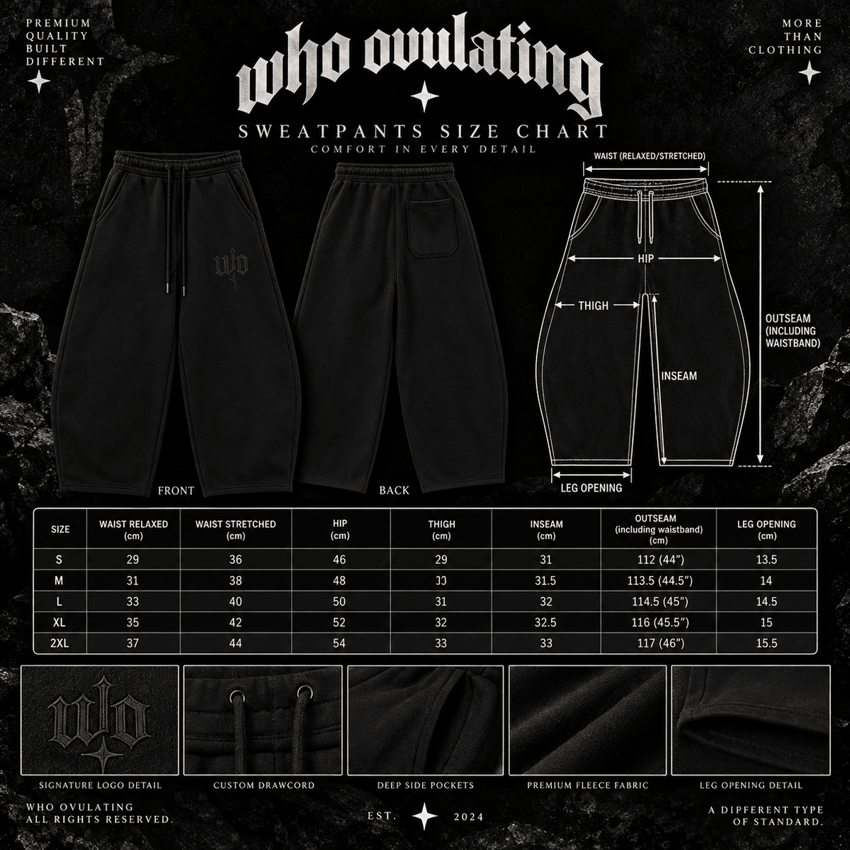 WO Barrel Sweatpants - WHO OVULATING
