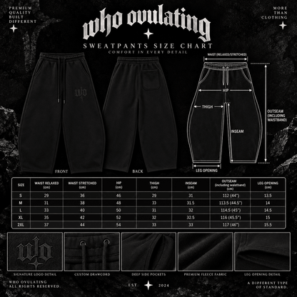 WO Barrel Sweatpants - WHO OVULATING
