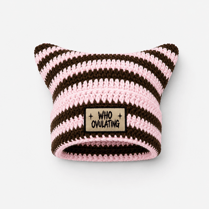 WO Bunny-Ear Beanie - WHO OVULATING