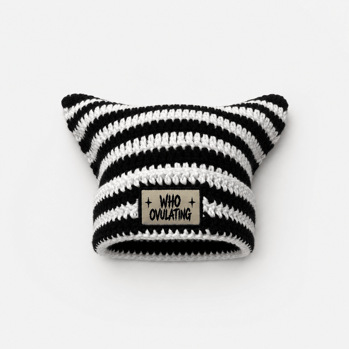 WO Bunny-Ear Beanie - WHO OVULATING