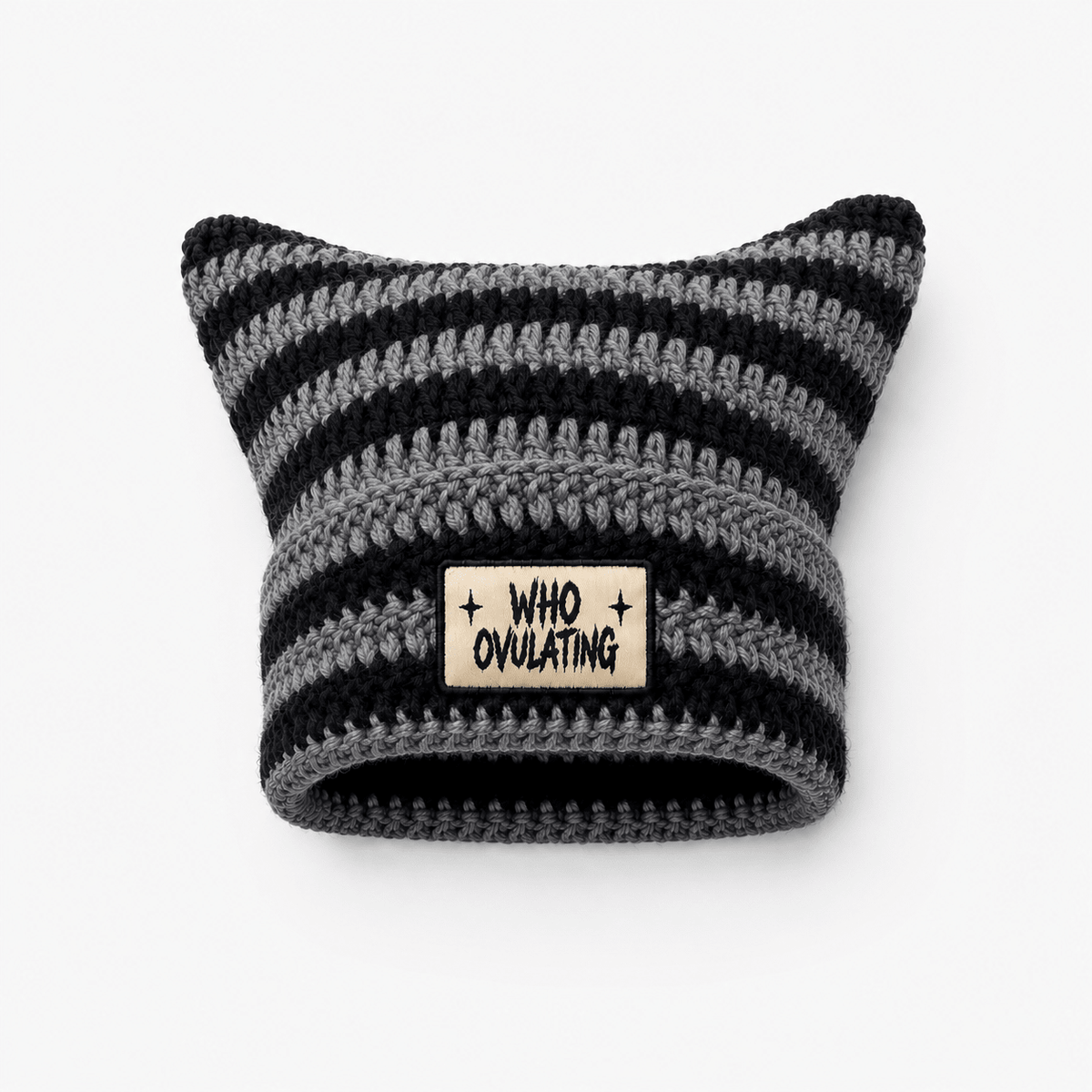 WO Bunny-Ear Beanie - WHO OVULATING