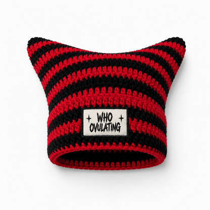 WO Bunny-Ear Beanie - WHO OVULATING