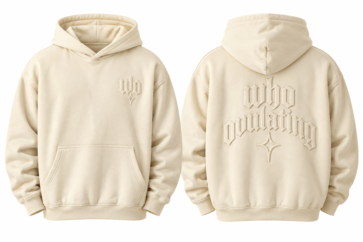 WO Embossed Hoodie - WHO OVULATING