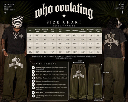 WO "Who Ovulating" Wide-Leg Sweats - WHO OVULATING
